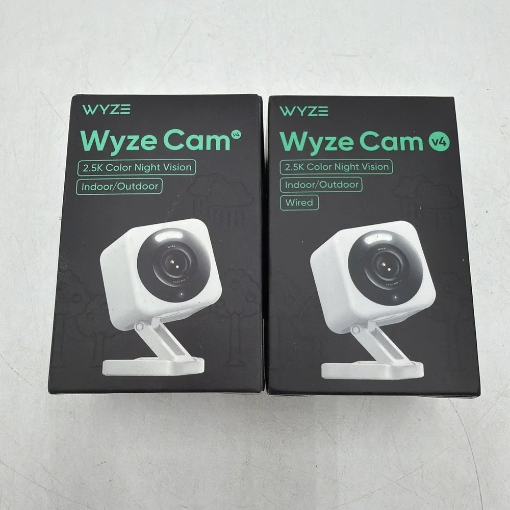WYZE Cam v4 2.5K HD WiFi Smart Home Security Camera Sealed
